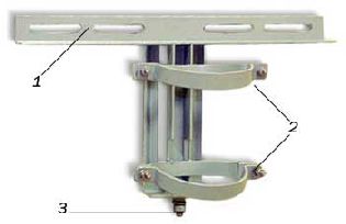 Кронштейн для крепления муфт МТОК на опорах